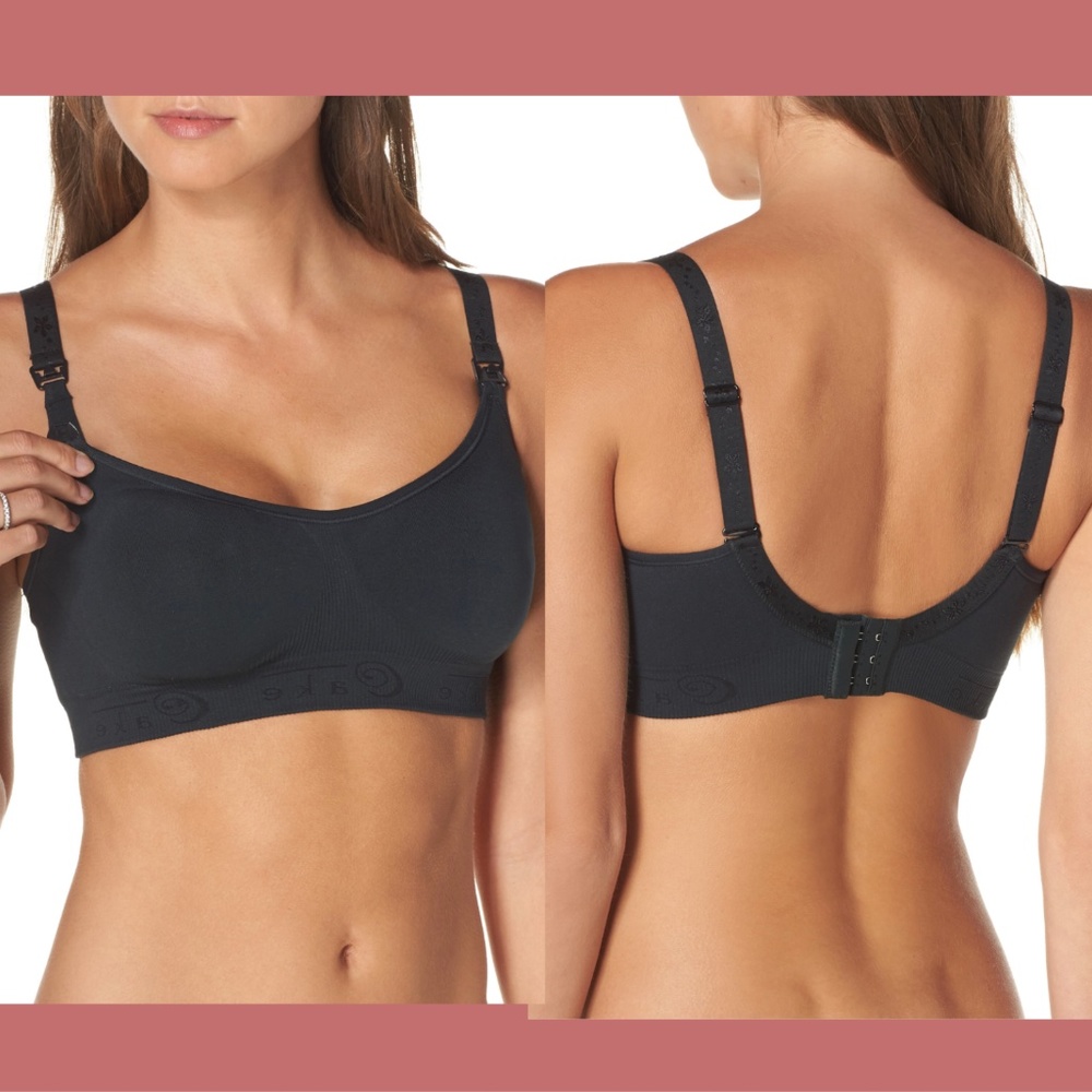 NWT Cake‎ Rock Candy Padded Wireless Nursing Bra in Black [SZ Small ]